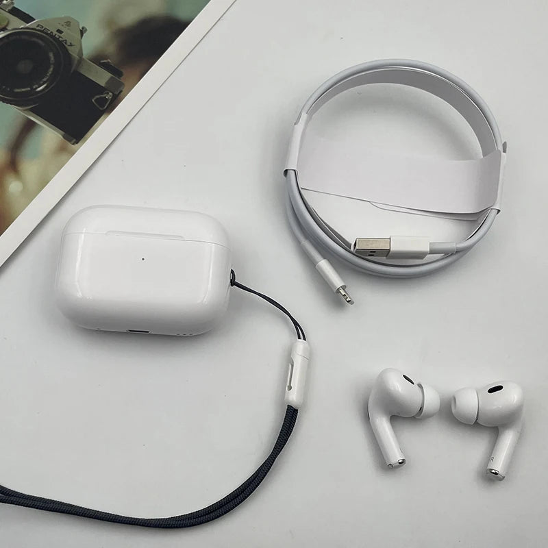 FONES apple airpods pro2 3 USB-C sem fio bluetooth fones de ouvido cancelamento de ruído ativo com caso de carregamento para iphone ipad